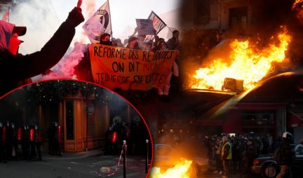 FRANCUSKA NA IVICI GRAĐANSKOG RATA?! Demonstranti ponovo izašli na ulice! Gradovi u plamenu, organizovini punktovi, vođa levice Makronu poslao poruku (FOTO)