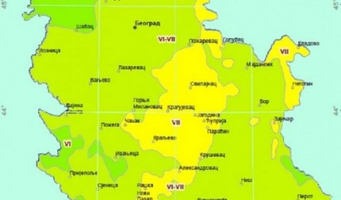 (MAPA) Šta je najštrašnije što može da nas zadesi?! Crtež otkriva ZA SVAKI DEO SRBIJE maksimalnu jačinu zemljotresa