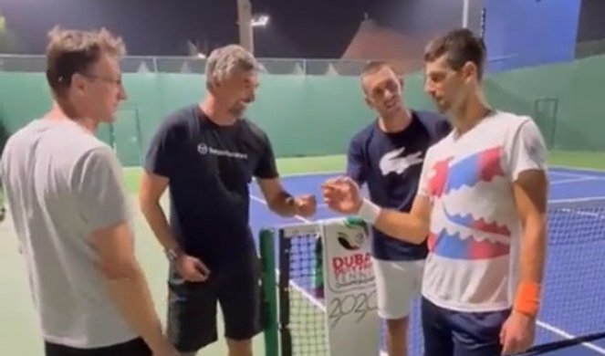 PUCA OD SAMOPOUZDANJA! Novak podigao PESNICU VISOKO, a onda je usledio POKLIČ! Đoković IZGMISLIO NOVU REČ pred napad na ŠESTU TITULU u Dubaiju!