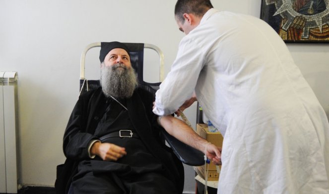 Patrijarh Porfirije: Crkva se redovno odaziva akcijama davanja krvi