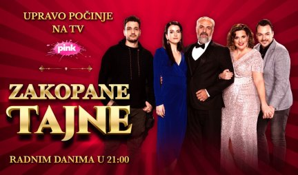 UPRAVO NA TV PINK! Počinje nova HIT SERIJA Žarka Jokanovića "Zakopane tajne", gledajte PRVU EPIZODU! Čija će tajna prva biti razotkrivena?