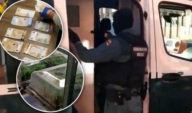 (VIDEO) UHAPŠEN SRBIN U ŠPANIJI! Zaplenjena veća količina droge i novca