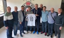 Tadija Kačar posetio FK Partizan
