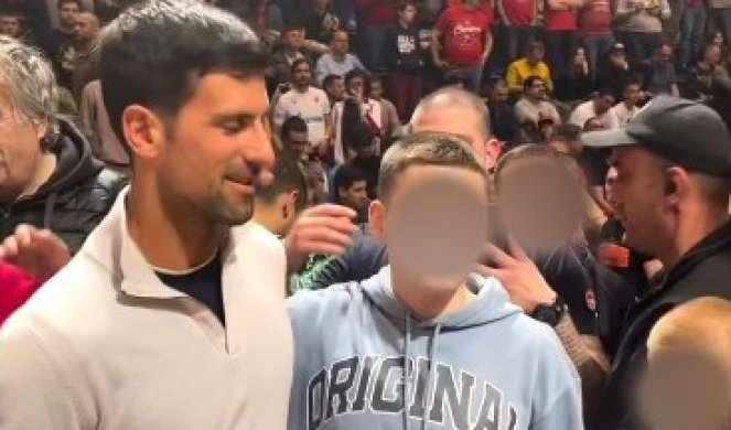 PRVO SELFI, A ONDA... NOVAK DAO NAVIJAČU 100 EVRA! Ovo je malo ko video na utakmici Zvezde i Valensije u Pioniru! (VIDEO)