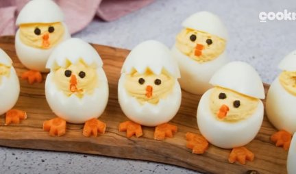 SUPER ZA VASKRS! Punjena jaja u obliku PILIĆA, a gotova su za samo 10 MINUTA (VIDEO)