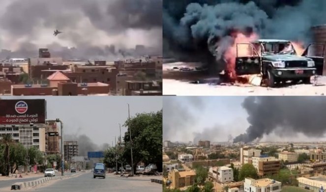 SUDANSKA VOJSKA TVRDI DA IMA KONTROLU! Opšti haos u Kartumu, PUCA se na sve strane, snažne eksplozije širom grada!