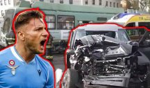 AUTOMOBIL SMRSKAN, TRAMVAJ PROŠAO KROZ CRVENO... Sergejev saigrač krvav, imao saobraćajnu nesreću! (VIDEO/FOTO)