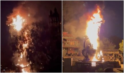 (VIDEO) HOROR U DIZNILENDU! Izbio ogroman POŽAR tokom predstave, vatrogasci HITNO izašli na lice mesta!