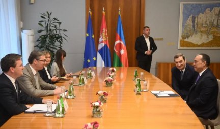 ODLIČAN RAZGOVOR SA PRIJATELJIMA SRBIJE! Vučić sa ministrom Azerbejdžana: Zahvalio sam na privrženosti međunarodnom pravu koje je pokazano glasanjem u Savetu Evrope