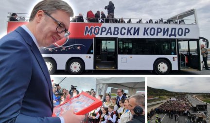 DANAS JE ZA NAS VELIKI DAN! Predsednik Vučić na otvaranju Moravskog koridora: Ljudi će i za 100 godina ići ovim auto-putem