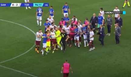 TOTALNI HAOS! Stanković uleteo na teren, hteo da se obračuna sa igračem Torina! (VIDEO)