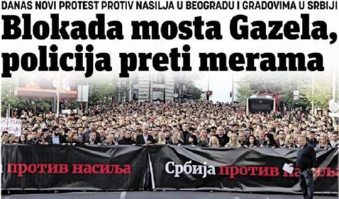 TAJKUNSKI MEDIJI KAO BESNI PSI PUŠTENI S LANCA! Policija ne "preti merama", već politički nekrofili prete haosom!