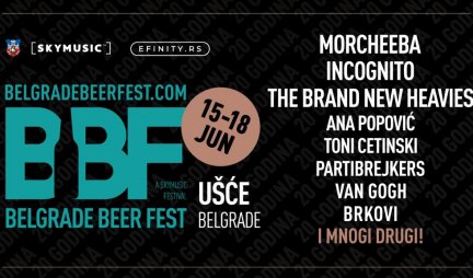 BELGRADE BEER FEST: Morcheebi se pridružuju i The Brand New Heavies, Incognito, Partibrejkers, Toni Cetinski!