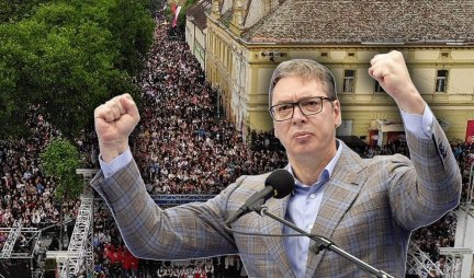 VUČIĆ U PANČEVU - 30.000 ljudi, hejteri u Beogradu - 10.000 ljudi!