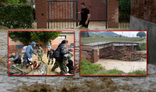 NESREĆA NA NESREĆU! PAO I SPASILAČKI HELIKOPTER! Nastavlja se izvlačenje ugroženih iz razornih poplava u Italiji, padavine otežavaju spasiocima (FOTO)