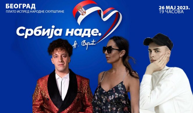 ''SRBIJA NADE'' 26. MAJA U BEOGRADU! Svoj dolazak na narodni skup najavile ove poznate ličnosti