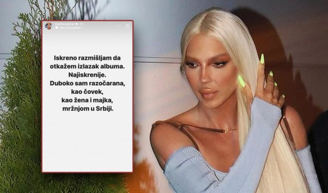 KARLEUŠA IZAZVALA PANIKU! Pop diva zapretila na društvenim mrežama: Razmišljam da otkažem...