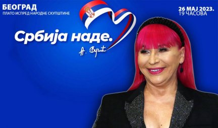 MOLIM VAS DA KAO NIKADA POKAŽEMO JEDINSTVO! Kraljica narodne muzike Zorica Brunclik pozvala na skup "Srbija nade"