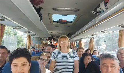 MI IZ BABUŠNICE KRENULI SMO NA NAJVEĆI SKUP U ISTORIJI SRBIJE! Građani putuju putem Beograda (VIDEO)