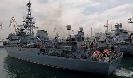 DRAMA U CRNOM MORU! Brod Crnomorske flote napadnut dronovima zapadne proizvodnje, novodio ih Starlink?!
