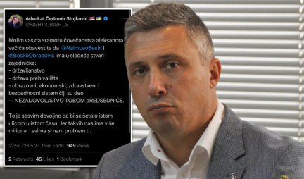 GLAVNI UKRAJINSKI I NATO LOBISTA STAO U ZAŠTITU OBRADOVIĆA: Vučiću, ne diraj Boška, on je na našoj strani!