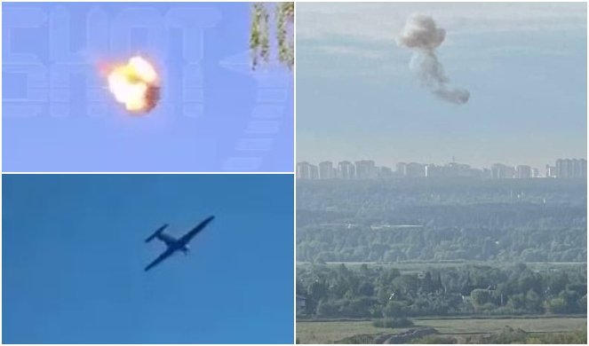 (VIDEO) VELIKA BITKA U MOSKVI, ROJEVI DRONOVA MASOVNO NAPADAJU! Ruski PVO svim silama brani prestonicu, jake eksplozije širom grada!