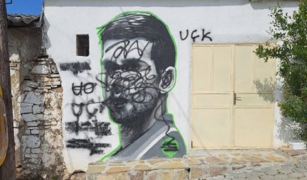 ZABOLELA IH ISTINA! Albanci UNIŠTILI mural u Orahovcu posvećen Novaku Đokoviću (FOTO)