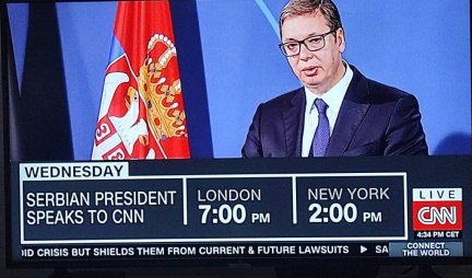 PREDSEDNIK VUČIĆ VEČERAS U 20h NA AMERIČKOJ CNN GOVORI O KOSOVU Najvažnije TV gostovanje za budućnost Srbije