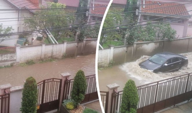 GRMI, SEVA, PLJUŠTI KIŠA! Jako nevreme se sručilo na Beograd, automobili plivaju u vodi (VIDEO/FOTO)