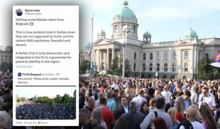 Šef kabineta Vjose Osmani poručio: Ponosim se ljudima koji protestuju u Beogradu, sve mi miriše na Majdan
