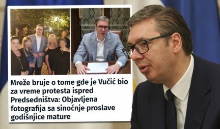 SRAMNO! Tajkunski portal laže da Vučić nije bio u Predsedništvu za vreme protesta - činjenice ih demantuju