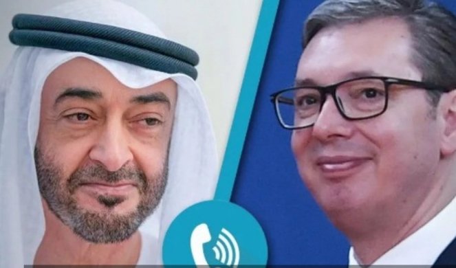 VUČIĆ RAZGOVARAO SA PREDSEDNIKOM UAE "Upoznao sam šeika Mohameda sa najnovijim razvojem događaja na Kosovu i Metohiji"