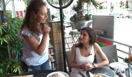 ŽIVELI NIKOLA! Atraktivna novinarka probala srpske specijalitete, pa poželela sreću Jokiću u Majamiju (FOTO/VIDEO)