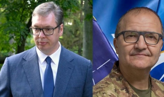 Predsednik Vučić razgovaro sa komandantom KFOR-a