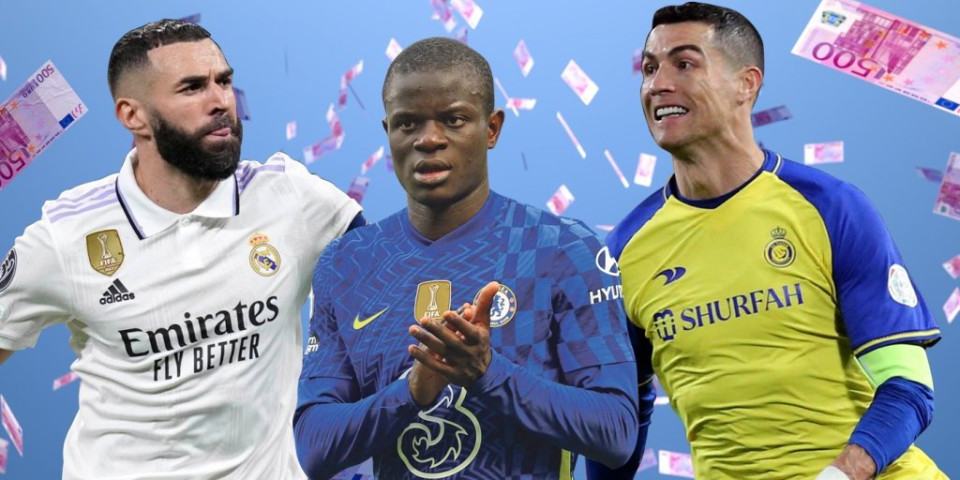 SAUDIJCI KIDNAPOVALI FUDBAL: Ronaldo, Benzema i Kante prvi potrčali za dolarima