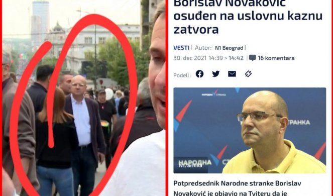 NA PROZAPADNOM "PROTESTU PROTIV NASILJA" I OSUĐENI NASILNIK!