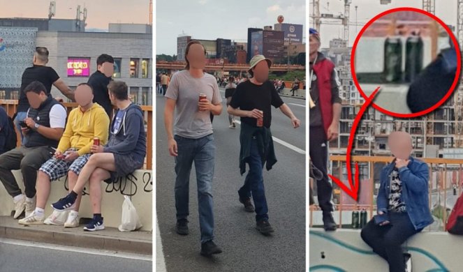 PROTEST ILI BEER FEST?! Blokirali prestonicu da bi pili ALKOHOL - Sramno ponašanje pristalica prozapadne opozicije! (FOTO)