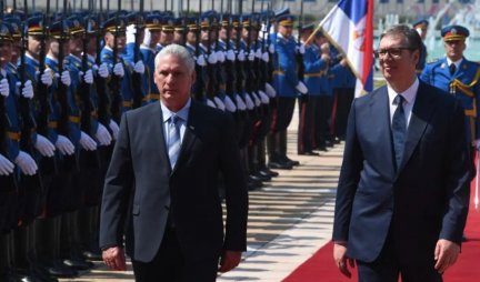 NOVI ZAMAH JAČANJU TRADICIONALNIH PRIJATELJSKIH ODNOSA! Predsednik Vučić poželeo dobrodošlicu predsedniku Kube