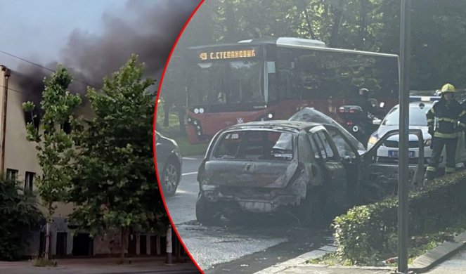 POŽAR NA ZVEZDARI I TOPČIDERU: Zapalila se napuštena zgrada, planuo automobil