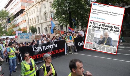 PROMOTERI PROTESTA U SRBIJI KRENULI U REGIONALNU KAMPANJU! "Za NATO, EU sankcije Rusiji, PRIZNANJE KOSOVA I MIR U BiH!"