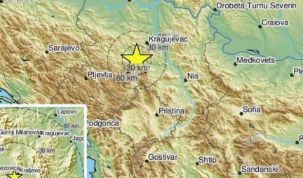 Treći zemljotres u Kragujevcu! Aparati u zavodu se ponovo aktivirali