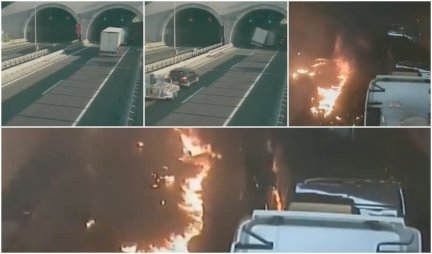(VIDEO) STRAVIČAN UDES U TUNELU KOD MARIBORA! Kamion u velikoj brzini se zakucao u cisternu u koloni, zapalilo se nekoliko vozila