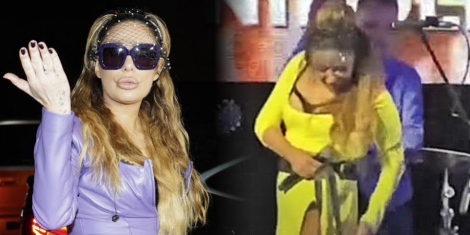 Snimak s nastupa ukazivao da Ana ima ozbiljan problem?! Nikolićeva se skidala na bini i pričala sama sa sobom (VIDEO)