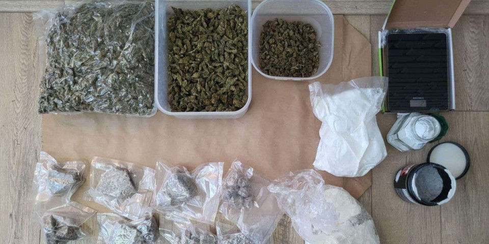 Uhapšeni dileri u Novom Sadu! Policija zaplenila 7,5 kilograma marihuane, kokaina, amfetamina i ekstazija