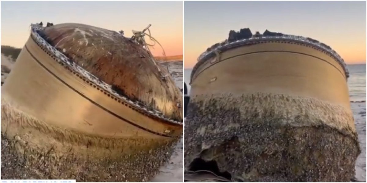 (VIDEO) Misteriozni objekat na plaži u Australiji! Metalni predmet alarmirao bezbednosne službe: Ne prilazite mu, potencijalno je opasan!