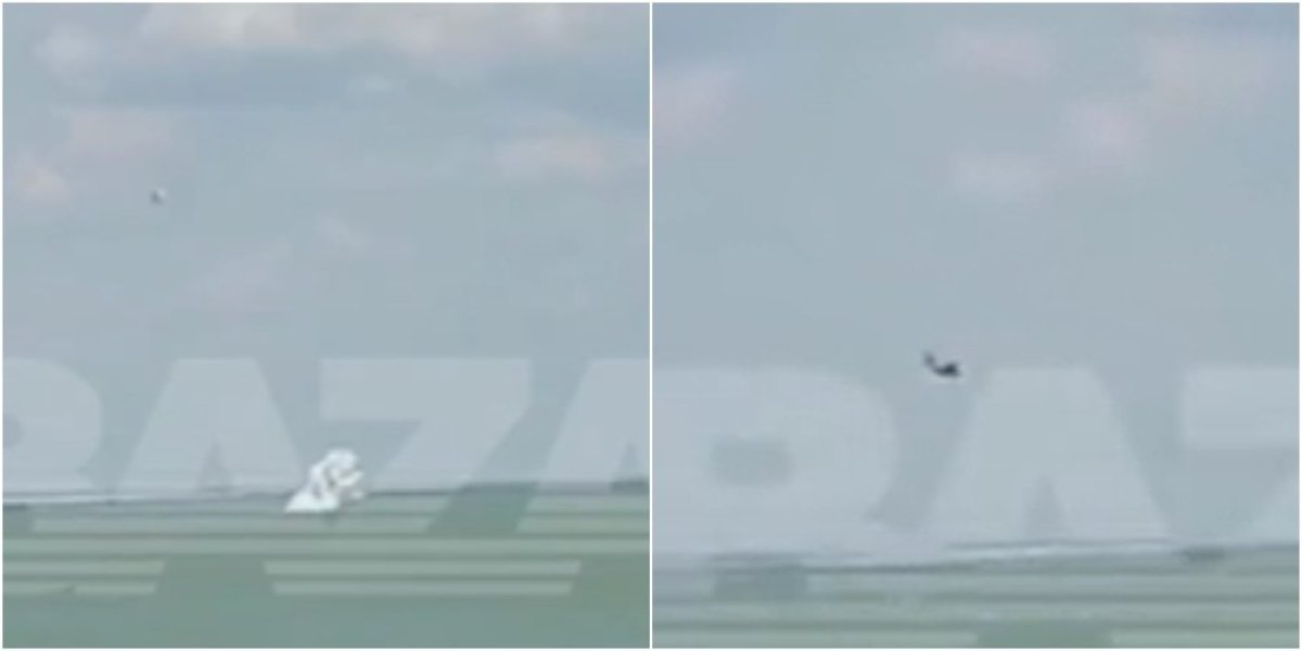 (FOTO/VIDEO) Srušio se ruski bombarder kod Jejska: Pogledajte trenutak pada Su-25 u Azovsko more!
