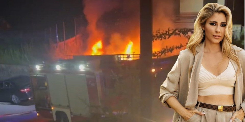 Požar ispred kuće Kristine Radenković! Voditeljka celu noć bila budna, scene kao iz noćne more (VIDEO)