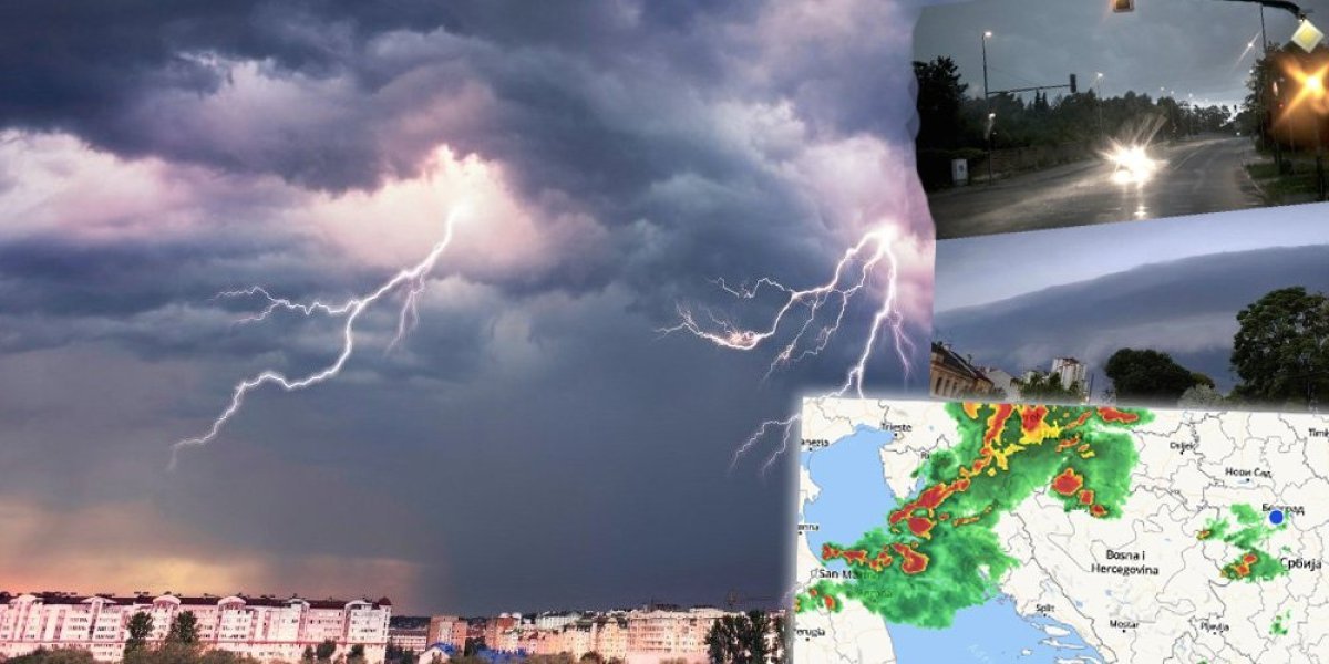 Superćelijska oluja opustošila Srbiju! Nevreme se smiruje, RHMZ izdao novo upozorenje - evo kakva je noć pred nama (FOTO, VIDEO)