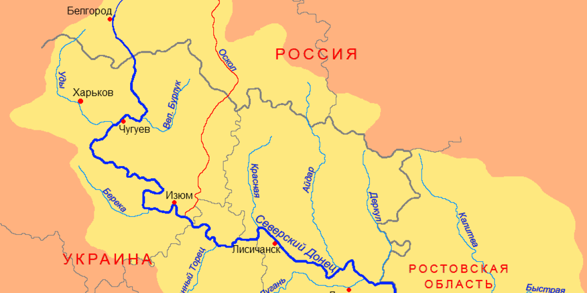 Северский донец донбасс карта. Река Северный Донец на карте России. Река Северский Донец на карте. Река Северский Донец Белгородской области на карте.