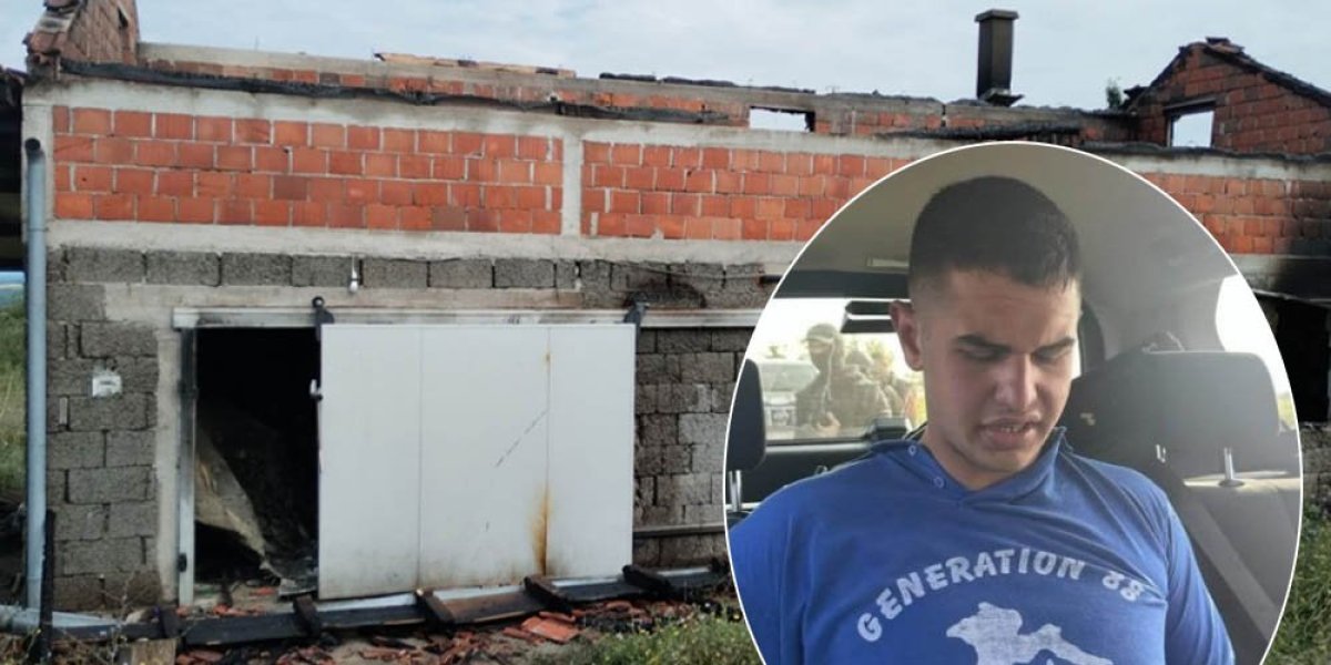 Prve fotografije i snimci izgorele kuće Uroša Blažića masovnog ubice iz Mladenovca (FOTO/VIDEO)